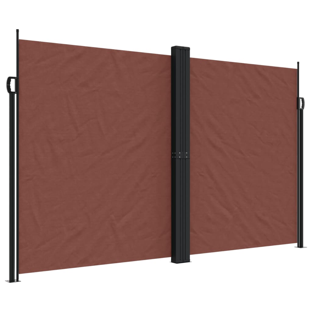 VIDAXL - Windschutzschild 200x1000 cm Braun