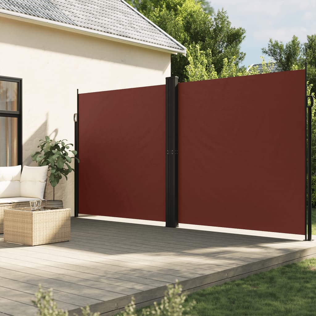 VIDAXL - Windschutzschild 200x1000 cm Braun