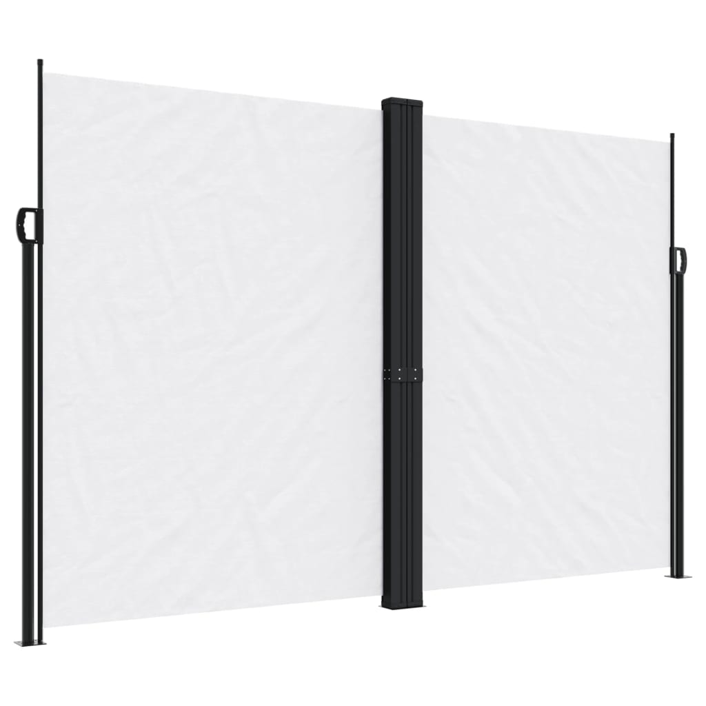 VIDAXL -Windschutz ausziell 220x1000 cm weiß