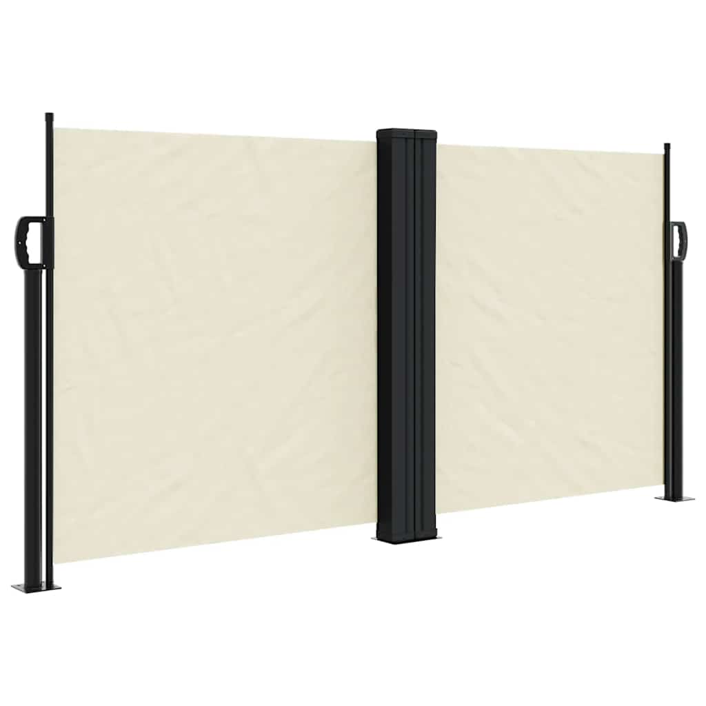 VidaXL Windschutzscheibenschutz ausziehbar 120x1200 cm creme -geläutet