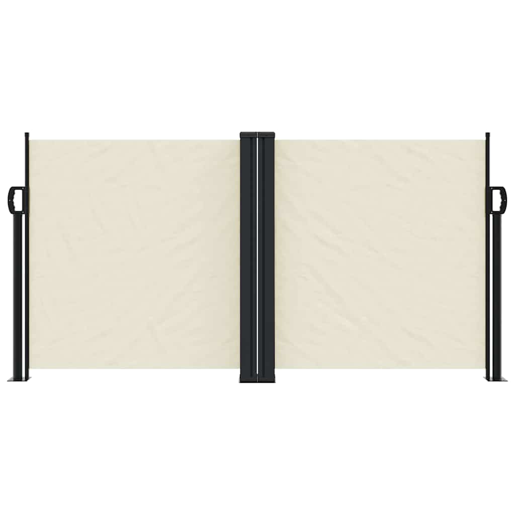 VidaXL Windschutzscheibenschutz ausziehbar 120x1200 cm creme -geläutet