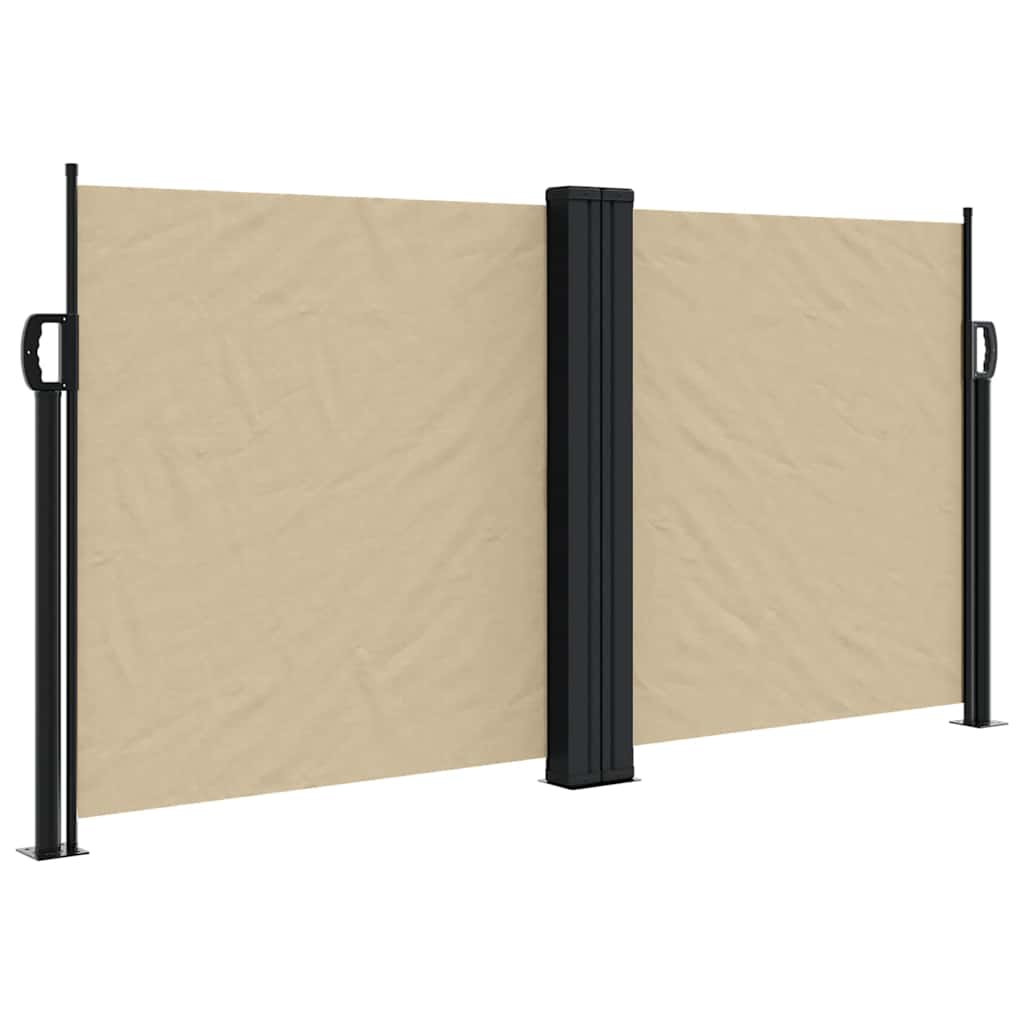 VIDAXL - Windschutzschild 120 x 1200 cm Beige