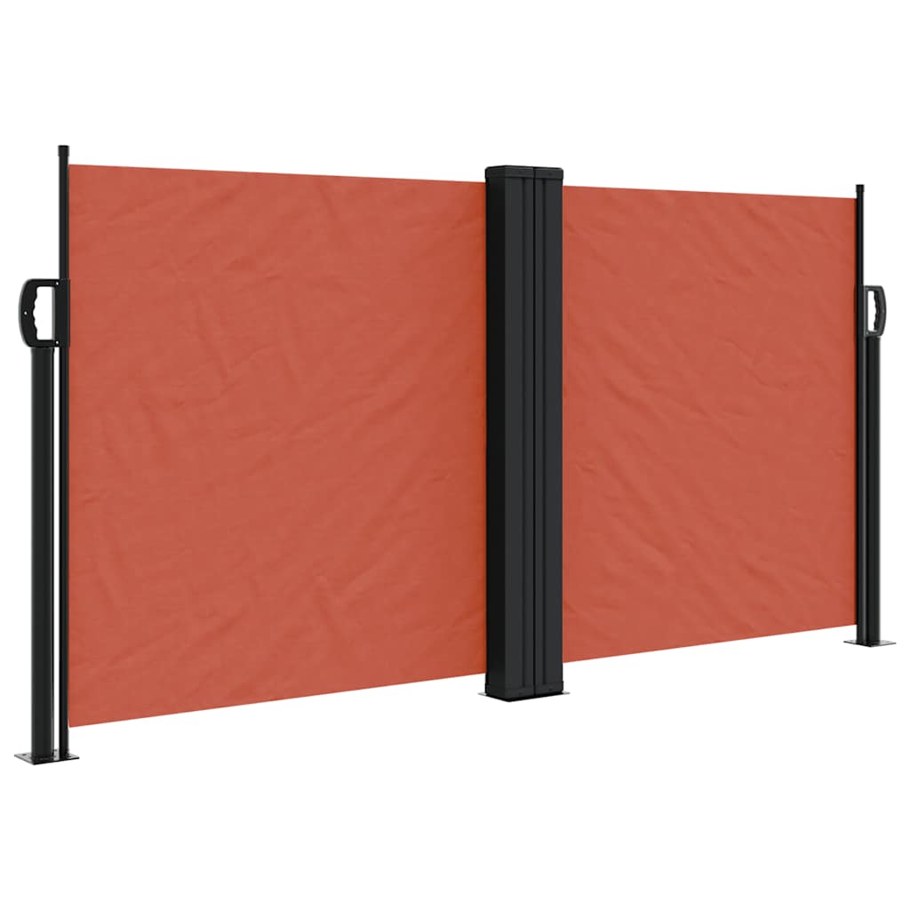 Vidaxl windscherm uittrekbaar 120x1200 cm terracottakleurig