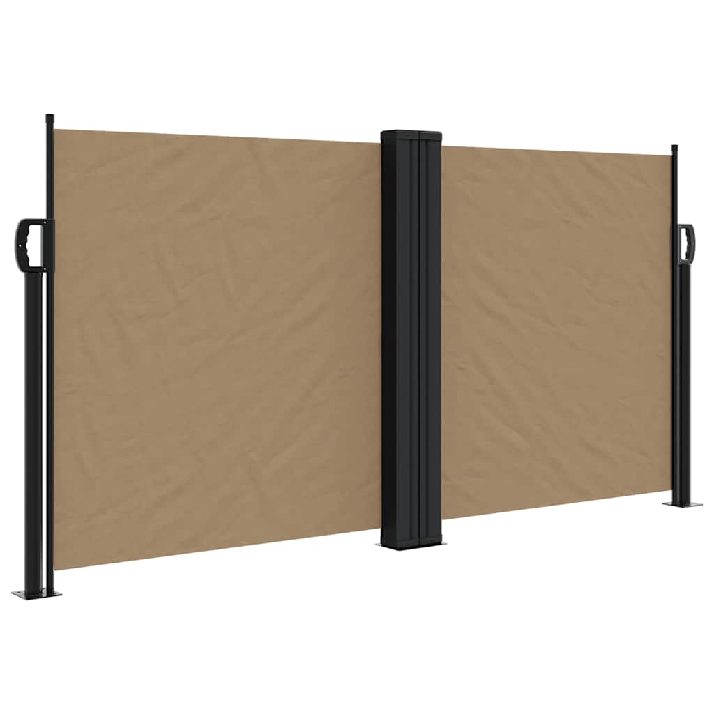 VIDAXL - Windschutzschild 120x1200 cm Taupe