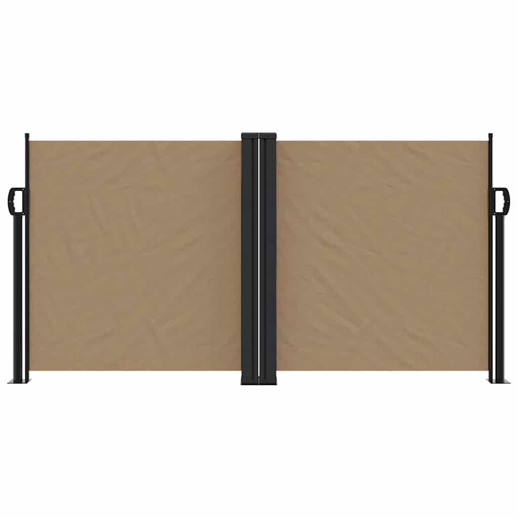 VIDAXL - Windschutzschild 120x1200 cm Taupe