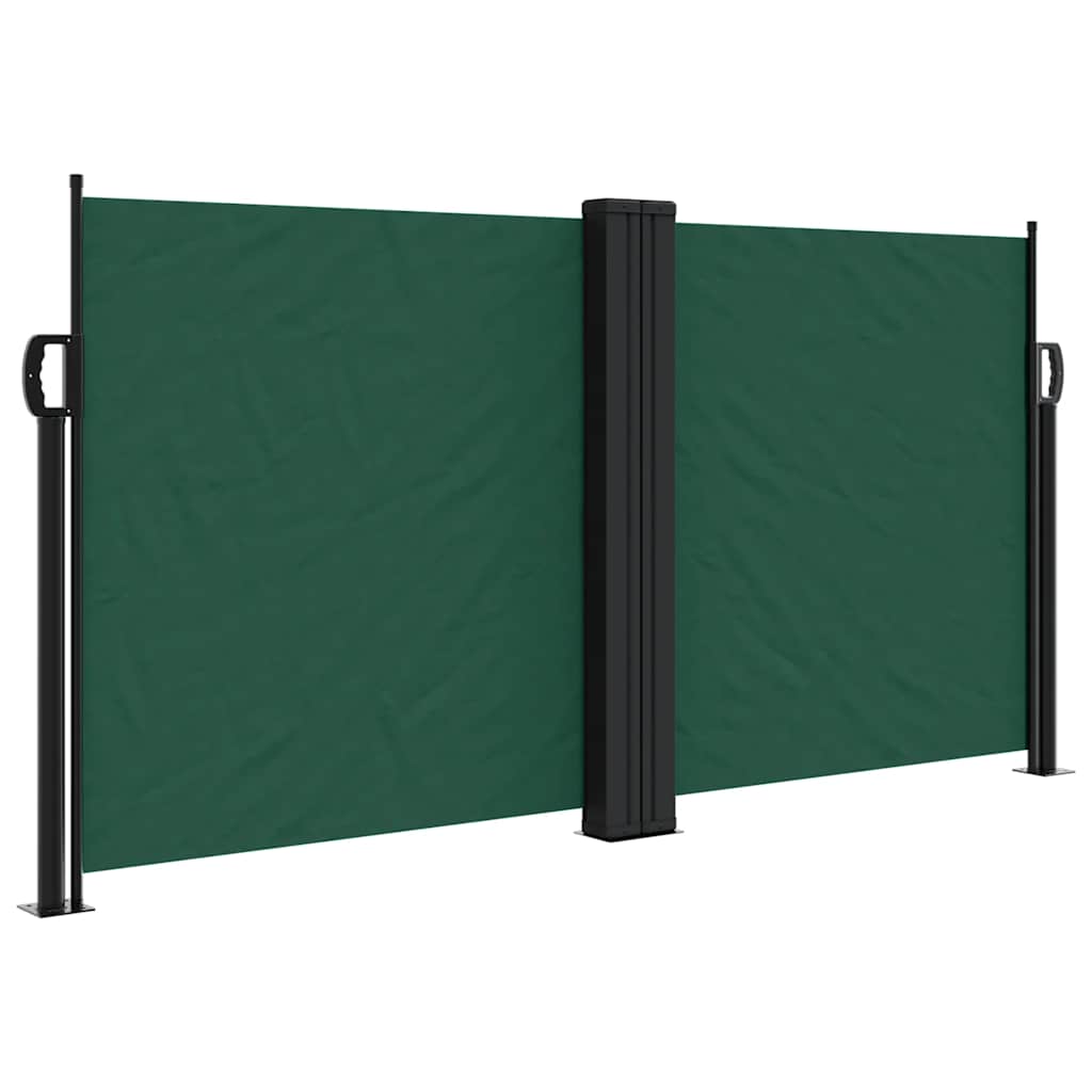 VidaXL Windschutzscheibe ausziehbar 120x1200 cm dunkelgrün