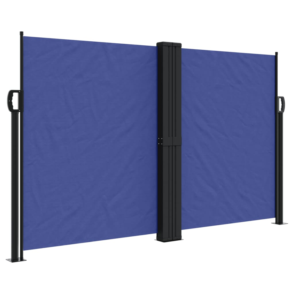 VIDAXL -Windschutz ausziell 140x1200 cm blau