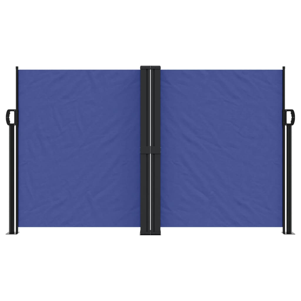 VIDAXL -Windschutz ausziell 140x1200 cm blau