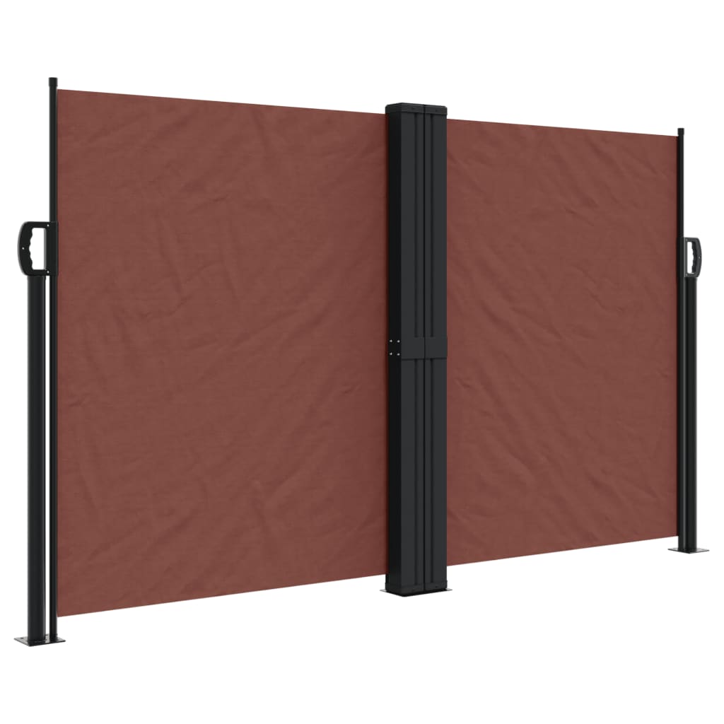 VIDAXL - Windschutzschild 140 x 1200 cm Braun