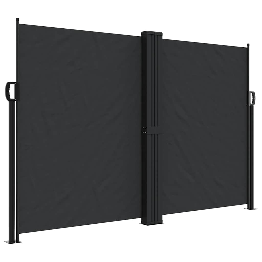 VIDAXL - Windschutz-Verlängerungsstange 160 x 1200 cm schwarz