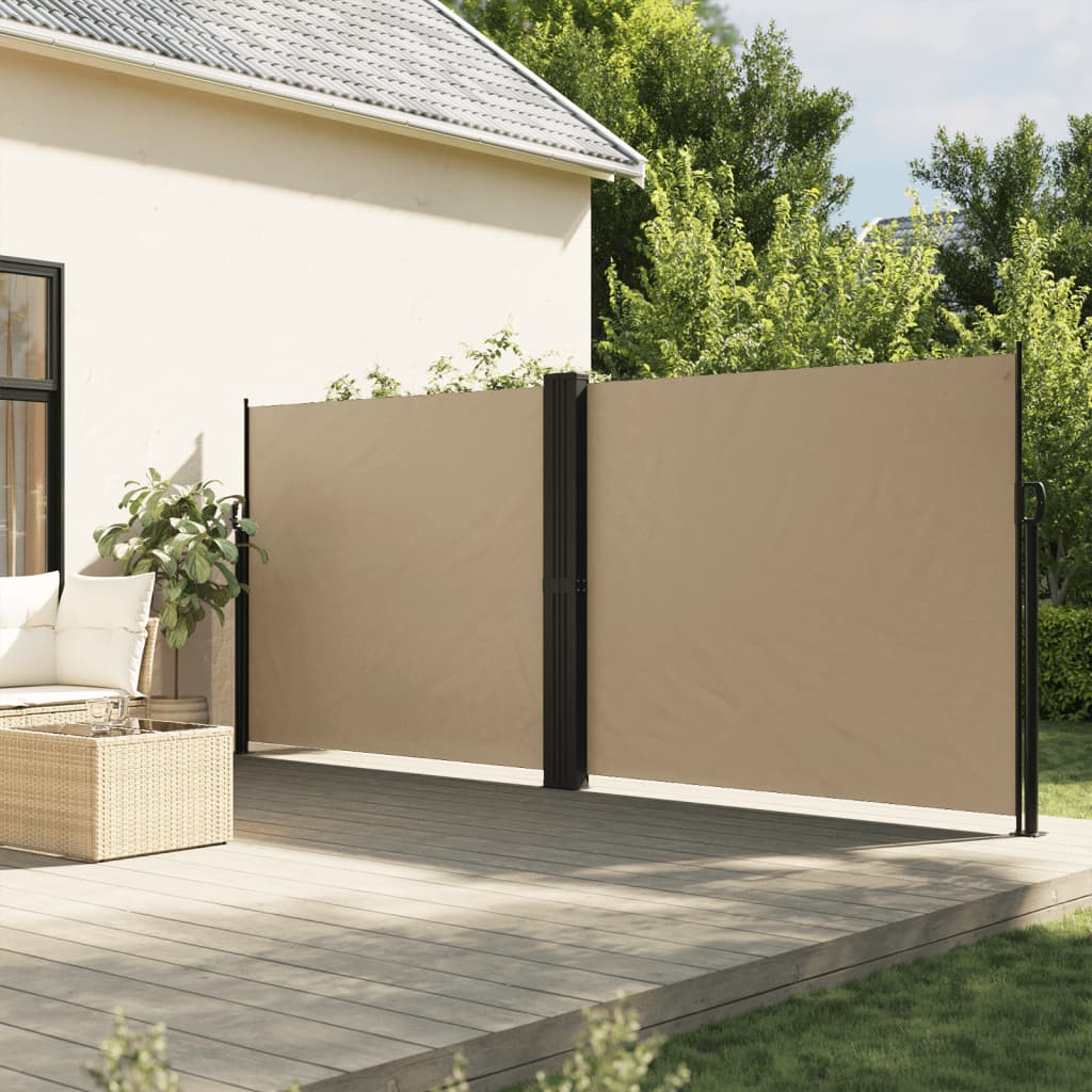 VIDAXL - Windschutzschild 160x1200 cm Beige
