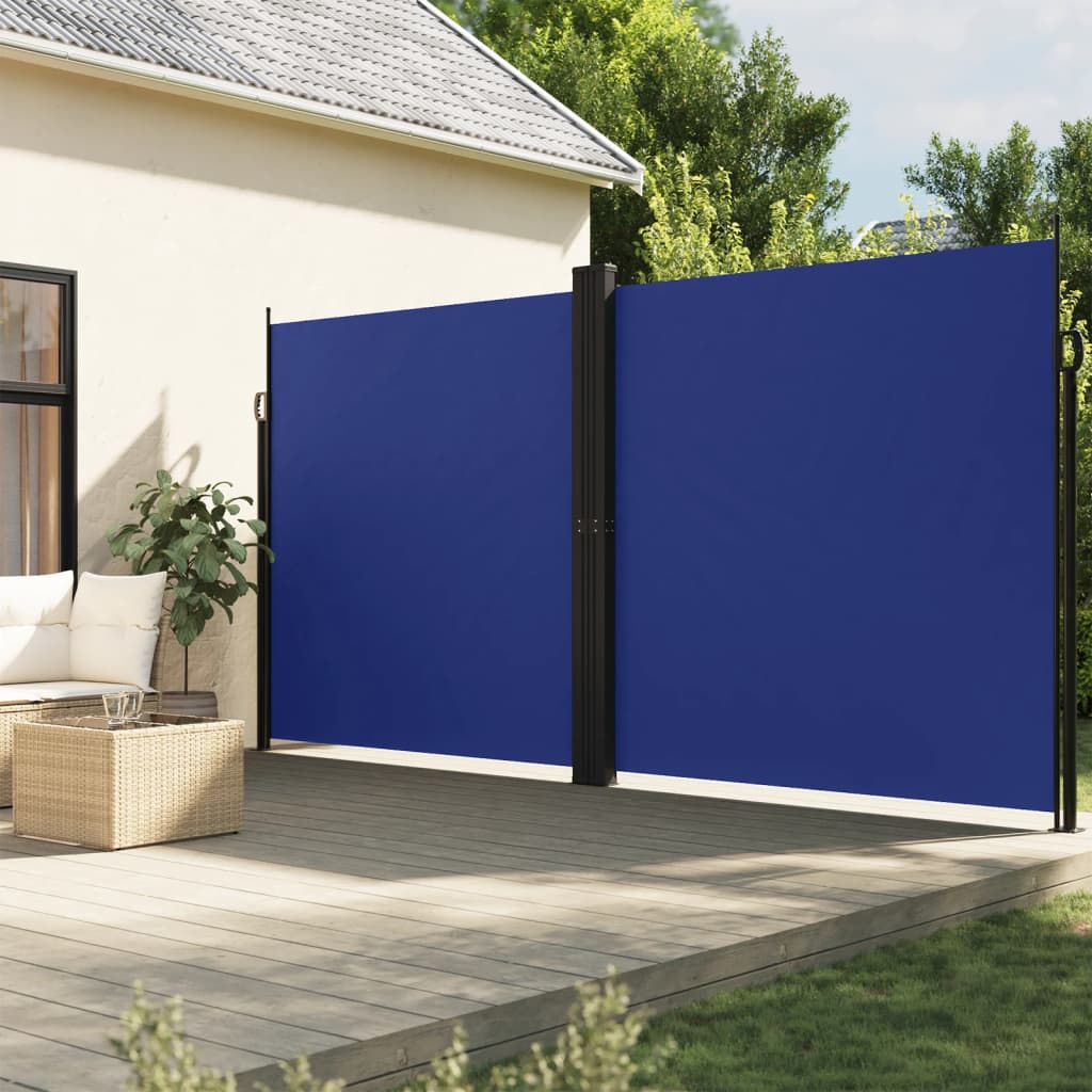 VidaXL Gartenbildschirm ausziehbar 220x1200 cm blau