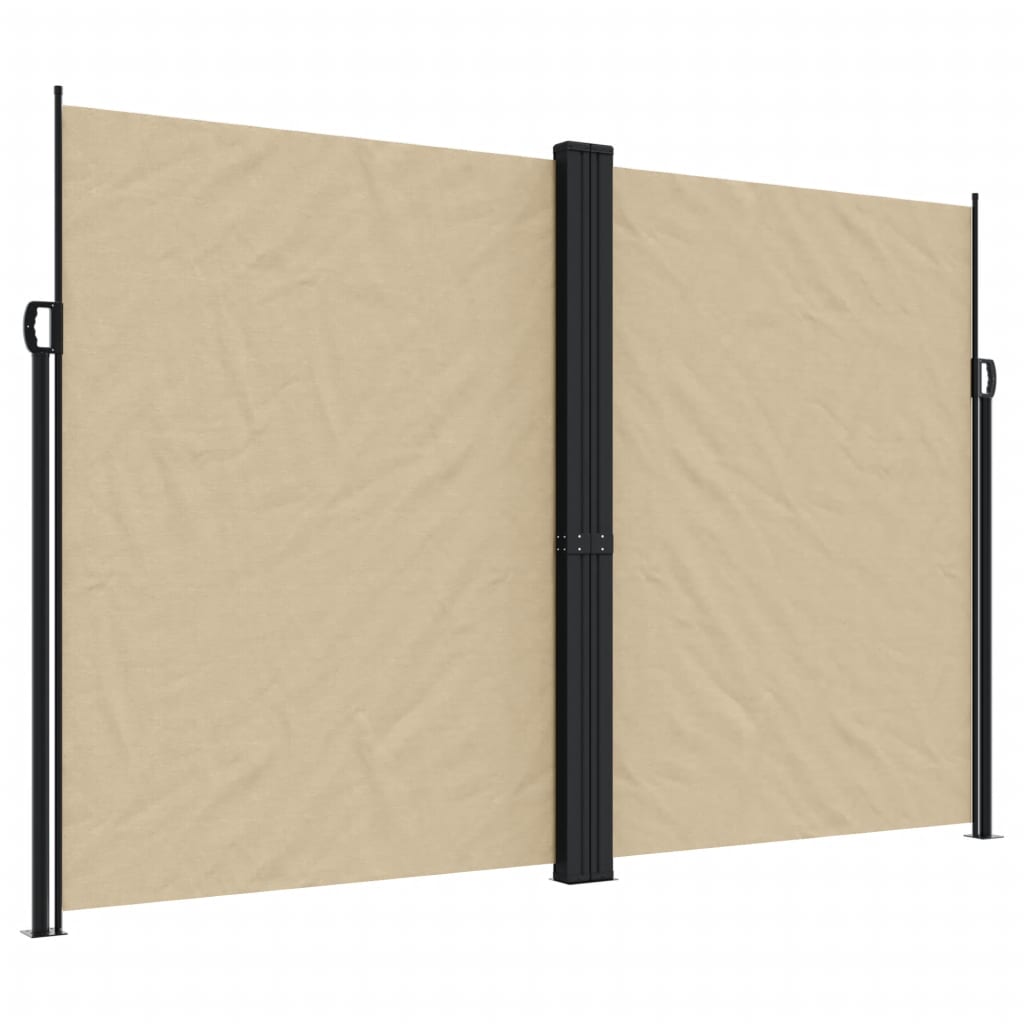VIDAXL - Windschutzschild 220 x 1200 cm Beige