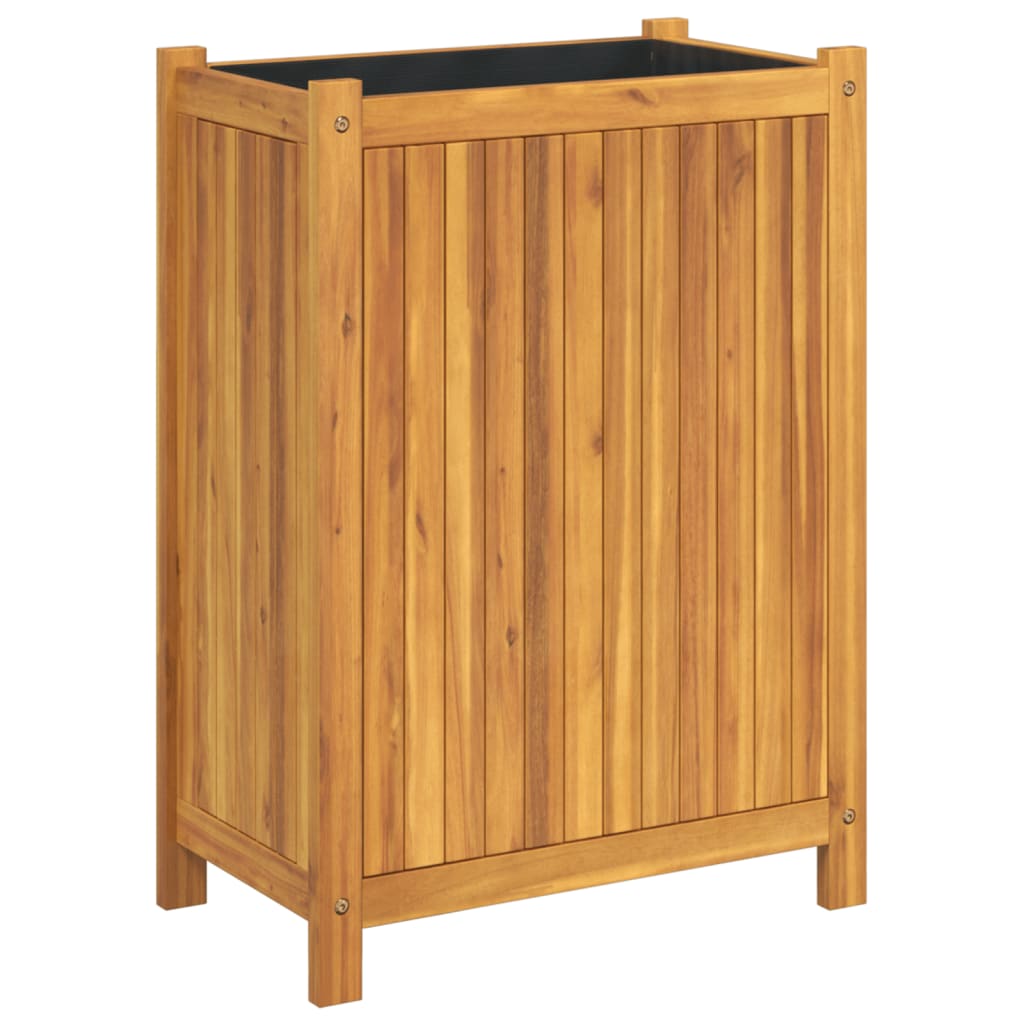 VIDAXL -Planzer mit Auskleidung 54x31x75 cm Festes Akazieholz