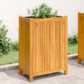 VIDAXL -Planzer mit Auskleidung 54x31x75 cm Festes Akazieholz