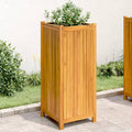 VIDAXL -Planzer mit Auskleidung 42x42x100 cm Festes Akazieholz
