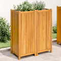 VIDAXL -Planzer mit Auskleidung 84x42x100 cm Festes Akazieholz