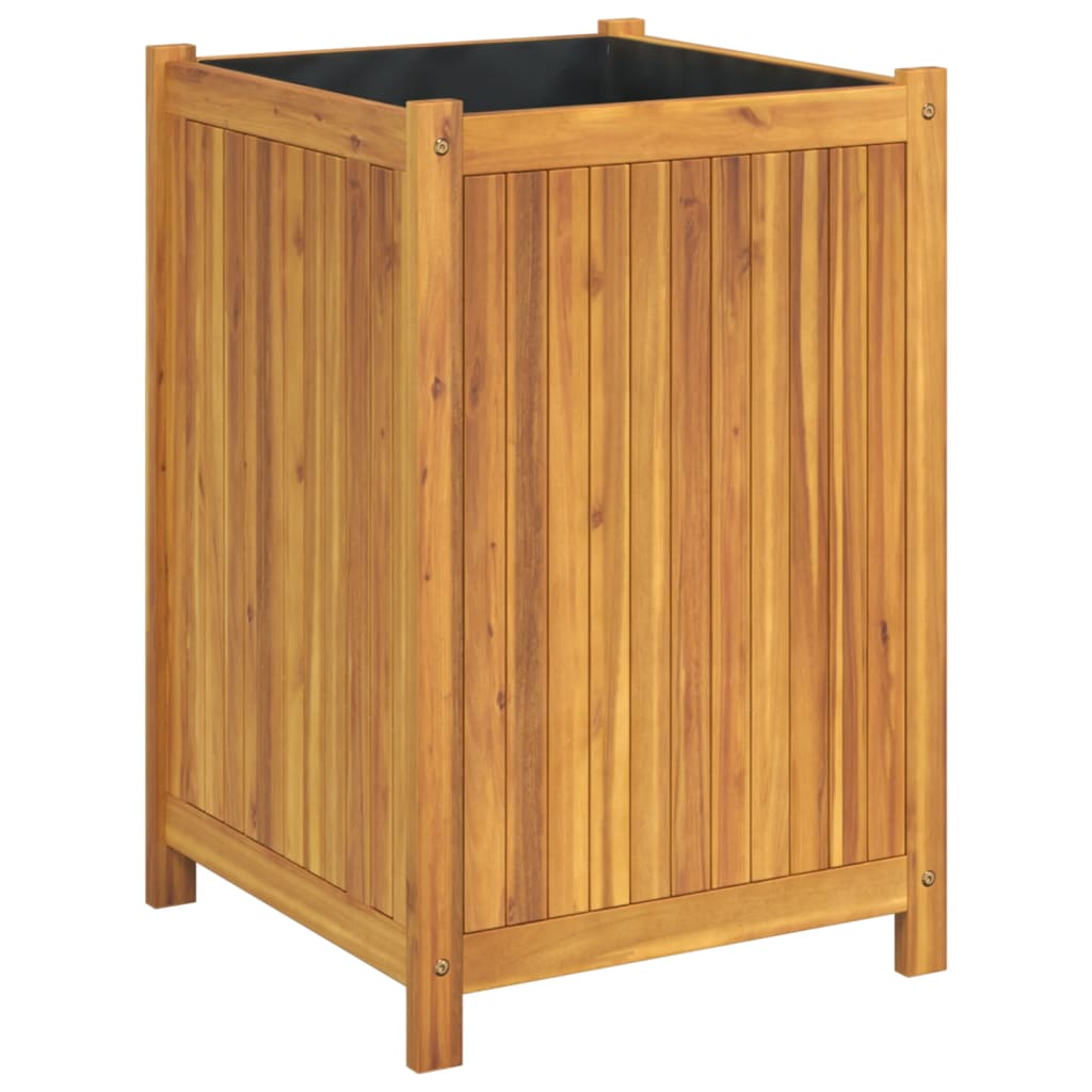 VIDAXL -Flanzer mit Stütze aus 50 x 50 x 75 cm Festkörper -Akazienholz