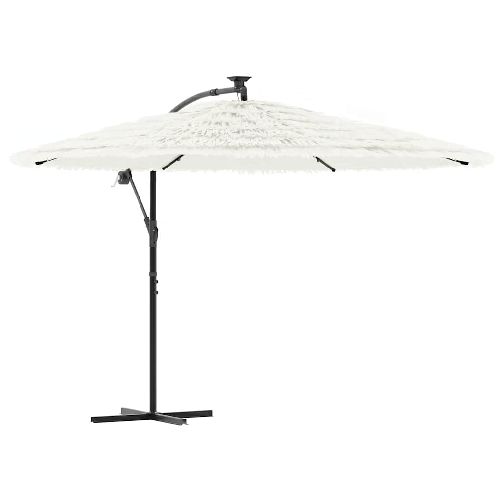 VidaXL -Sonnenschirm mit Stahlpol 269x269x235 cm Weiß