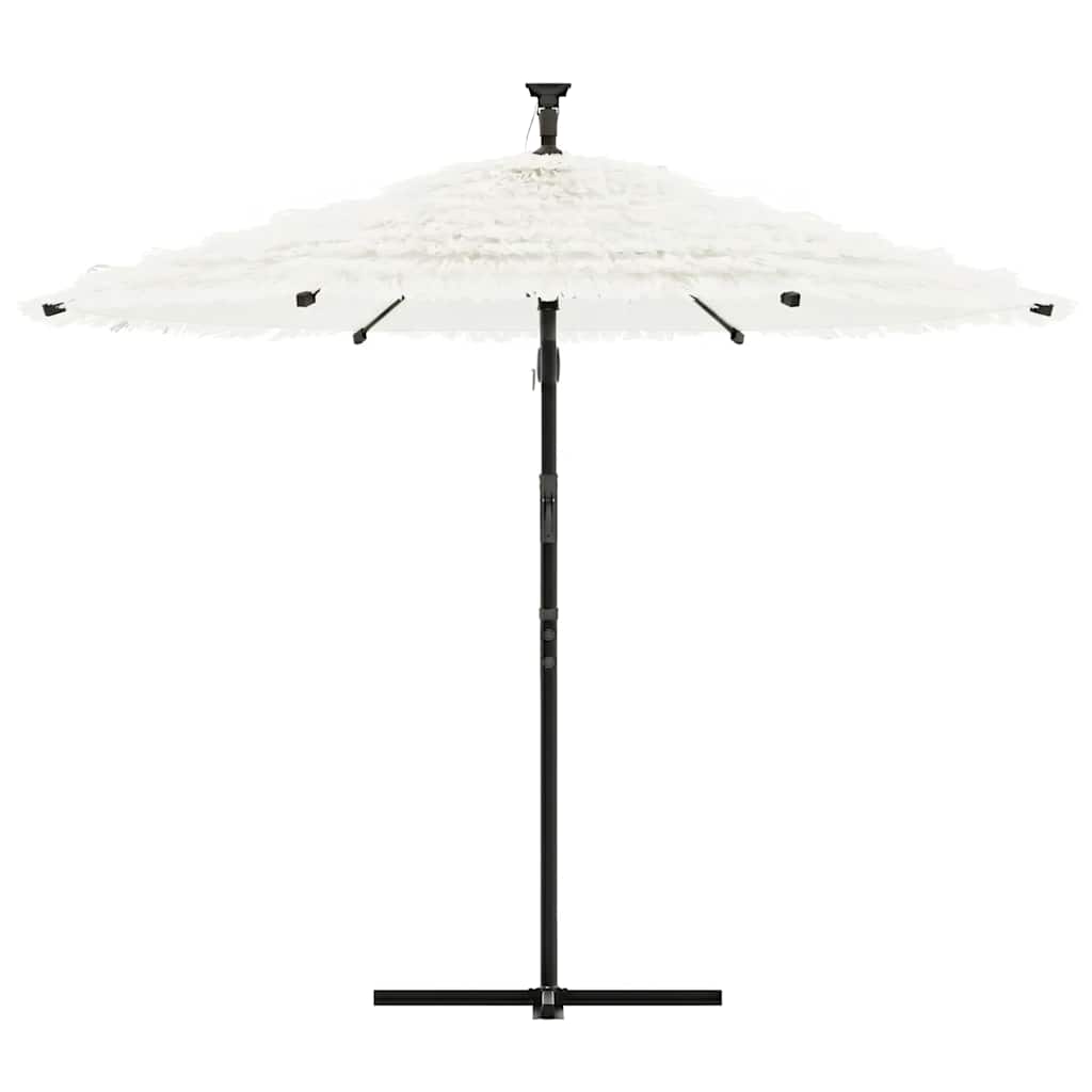 VidaXL -Sonnenschirm mit Stahlpol 269x269x235 cm Weiß