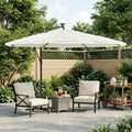 VidaXL -Sonnenschirm mit Stahlpol 269x269x235 cm Weiß