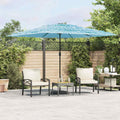 VidaXL - Sonnenschirm mit Stahlstange 290x290x238 cm Blau
