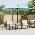 VidaXL - Sonnenschirm mit Stahlpol 288x288x225 cm Blau