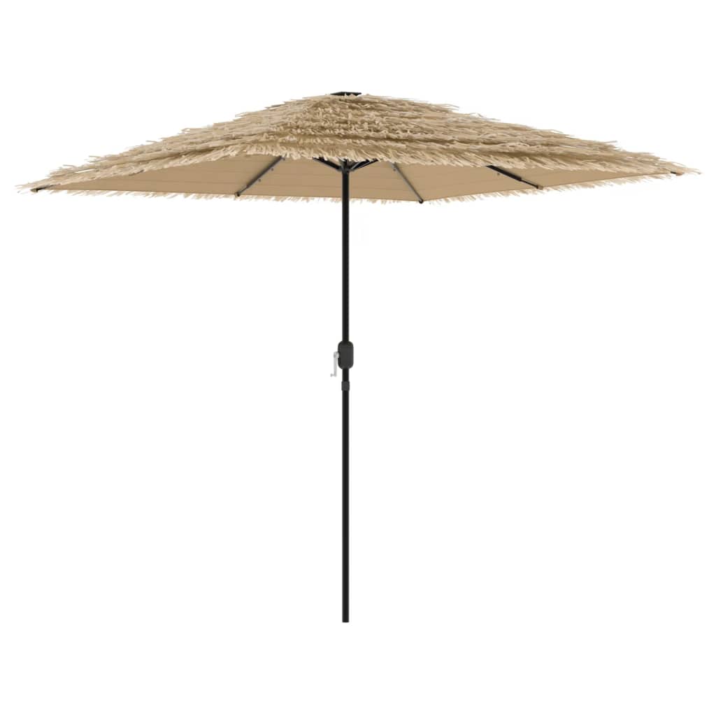 Vidaxxl - Sonnenschirm mit LEDs und Stahlpol 248x248x248 cm Braun