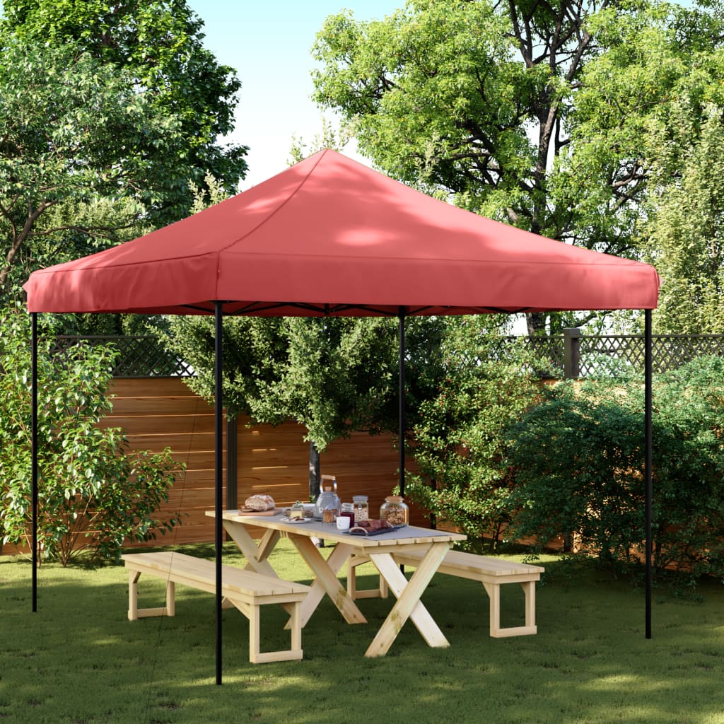 Vidaxl Partyzelt, faltbar, Pop-up, 292 x 292 x 315 cm, Bordeauxrot