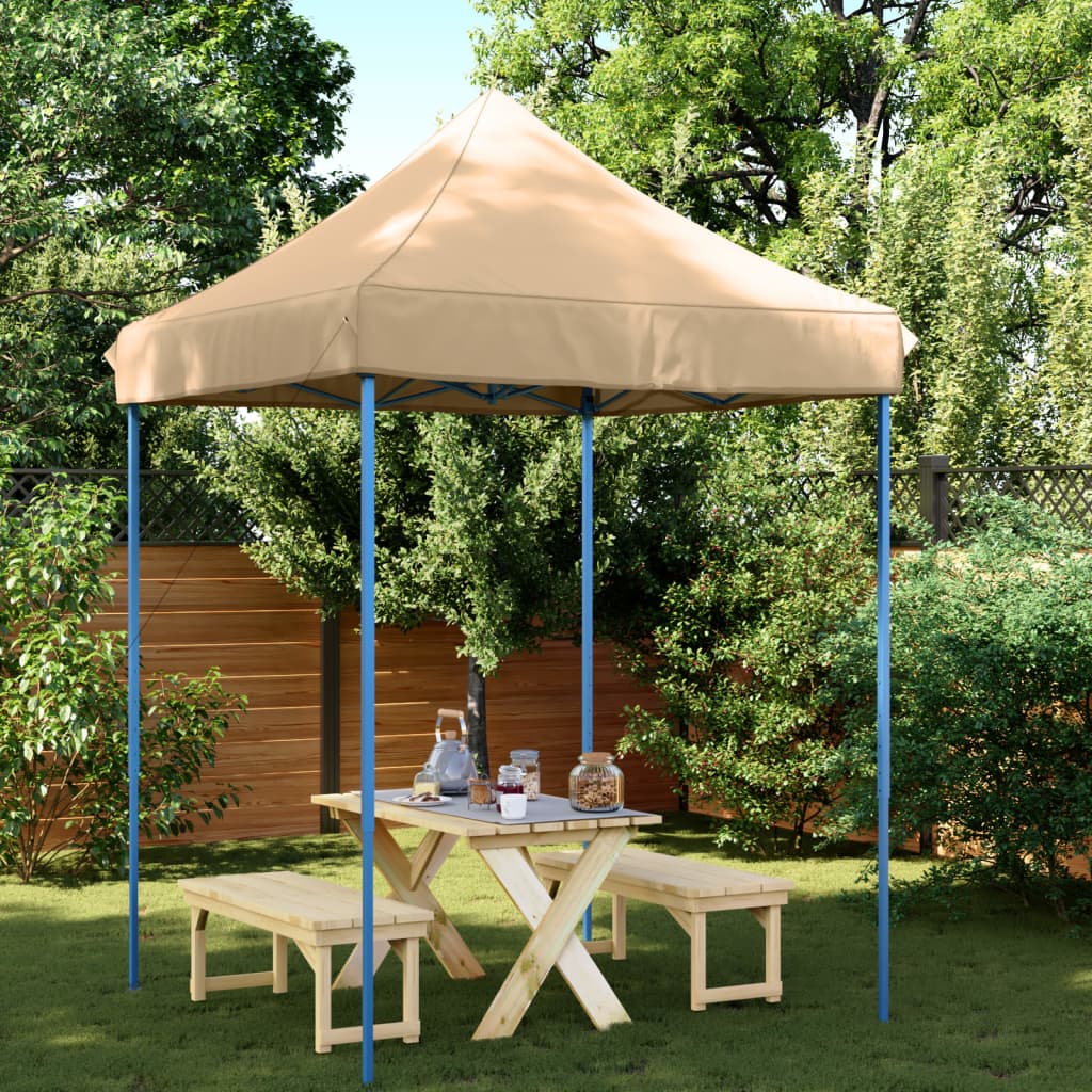 Vidaxl Partyzelt, faltbar, Pop-up, 200 x 200 x 306 cm, Beige
