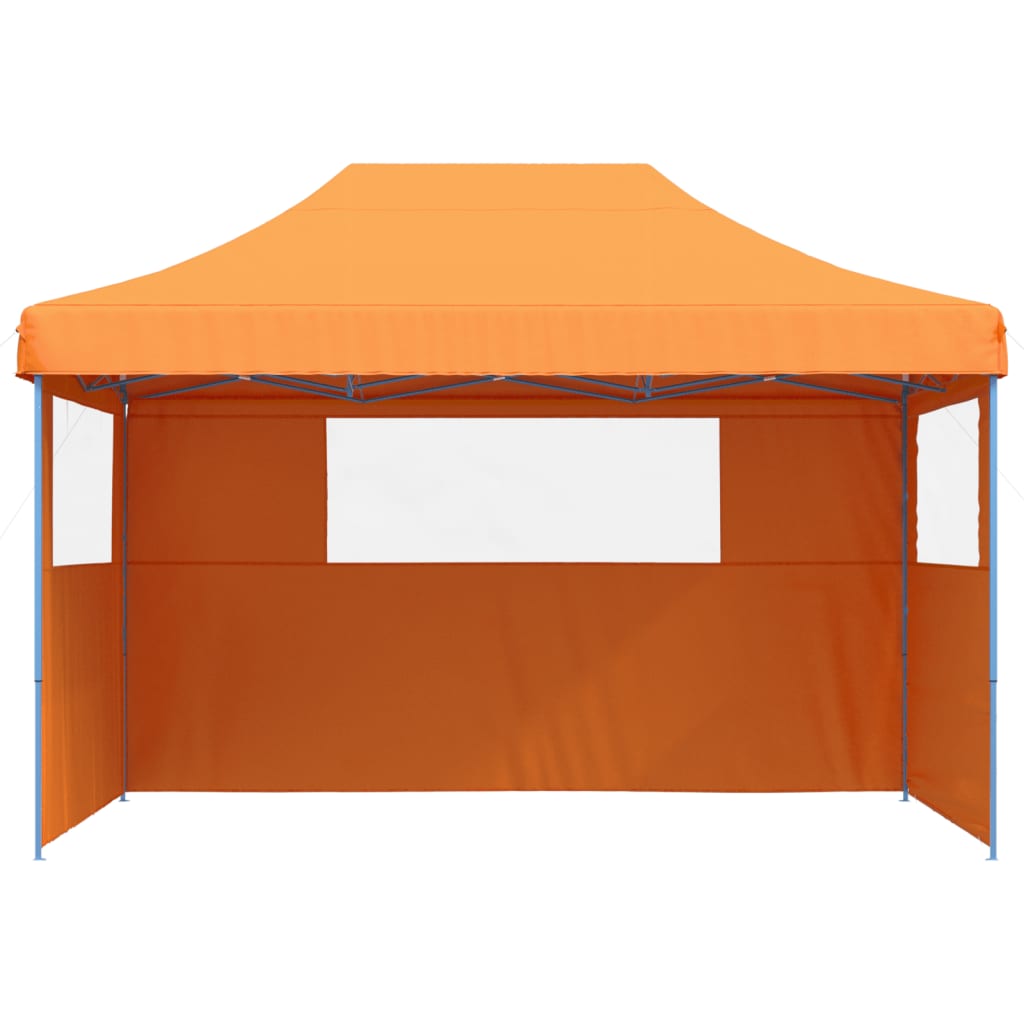 VidaXL Partyzelt Faltbares Popup mit 3 Seitenwänden Orange