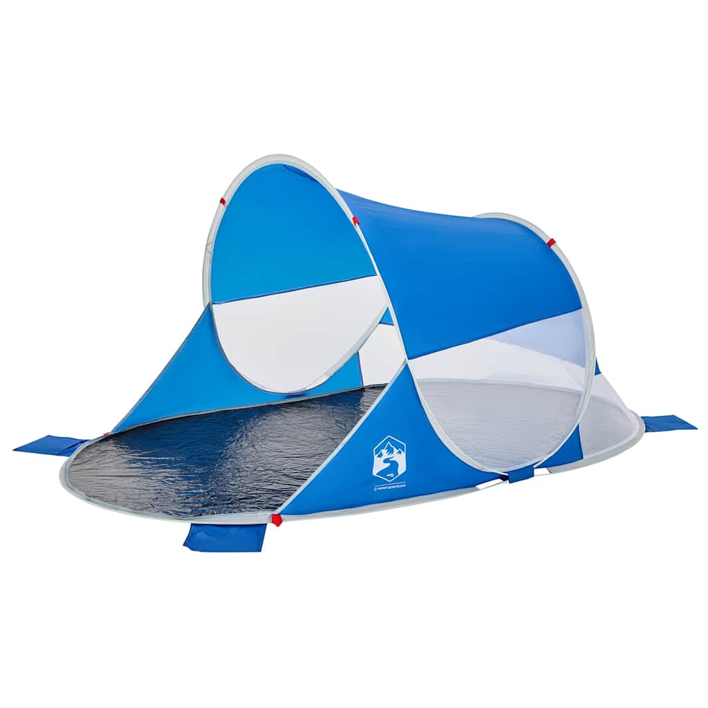 VidaXL Pop-Up Strandzelt, wasserdicht, azurblau