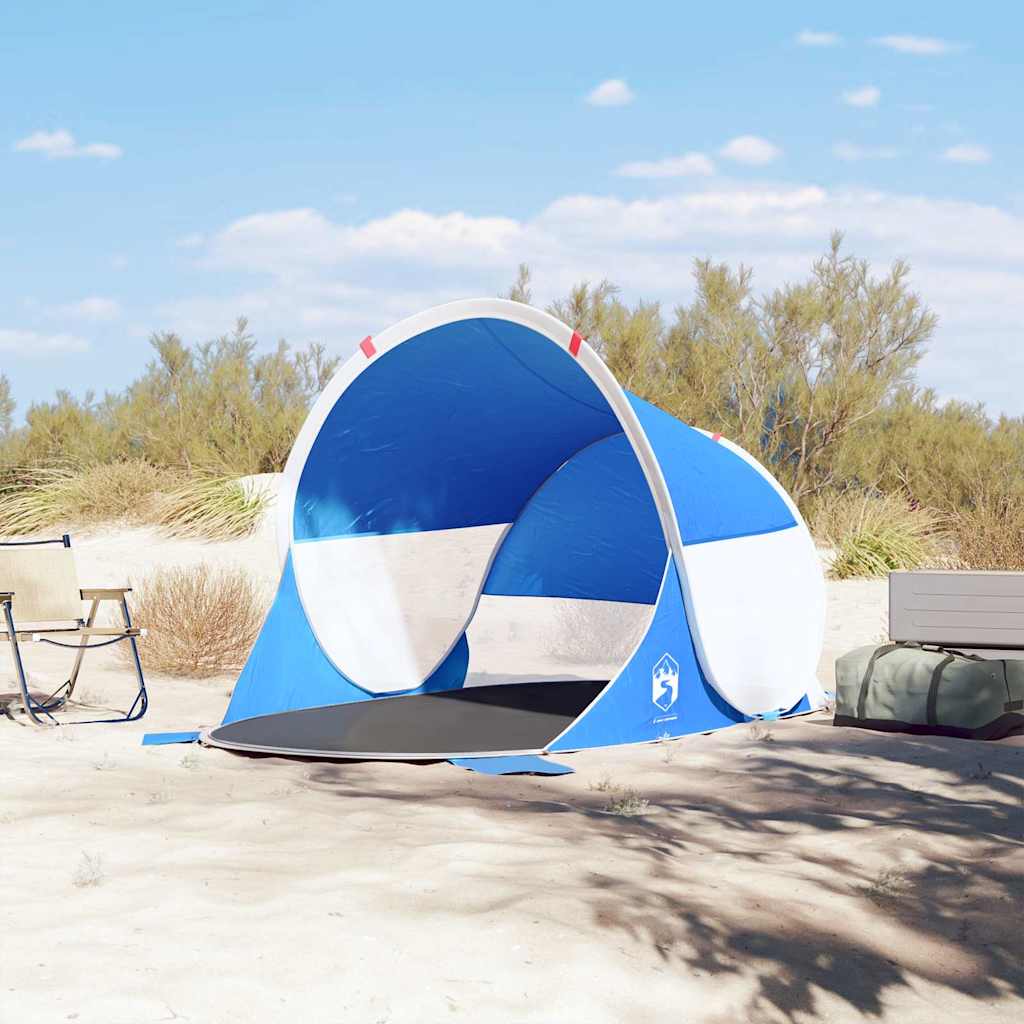 VidaXL Pop-Up Strandzelt, wasserdicht, azurblau