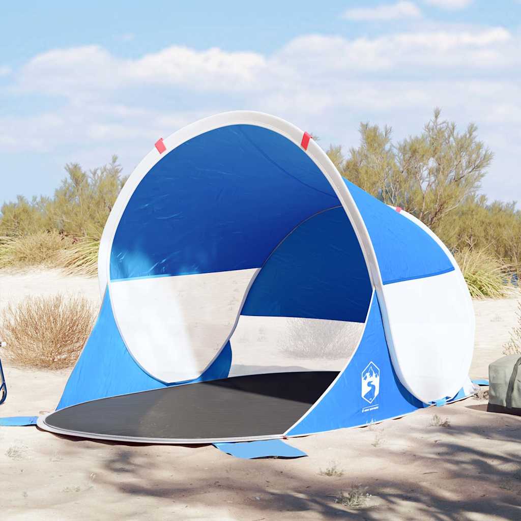 VidaXL Pop-Up Strandzelt, wasserdicht, azurblau