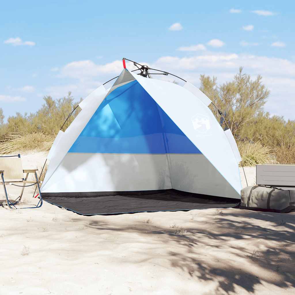 VidaXL Strandzelt, wasserdicht, Schnellverschluss, Azurblau
