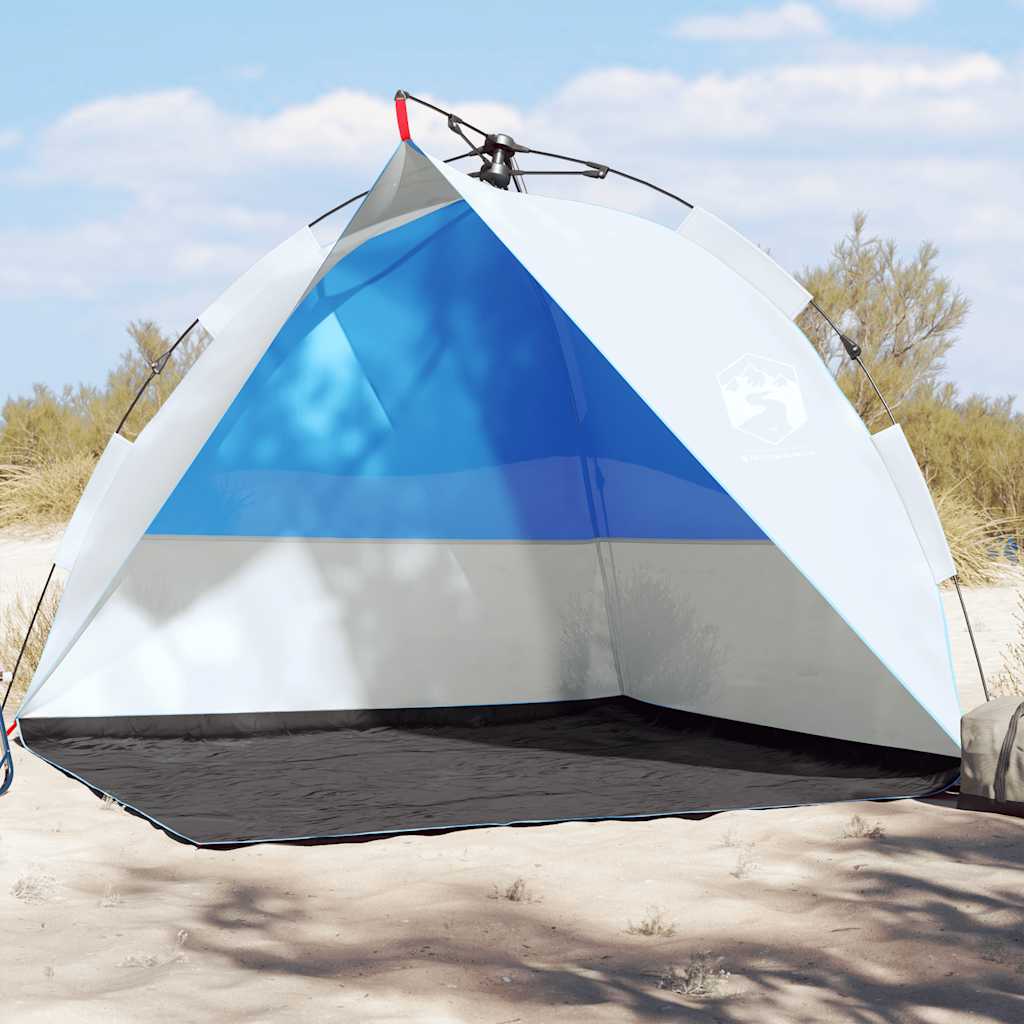 VidaXL Strandzelt, wasserdicht, Schnellverschluss, Azurblau