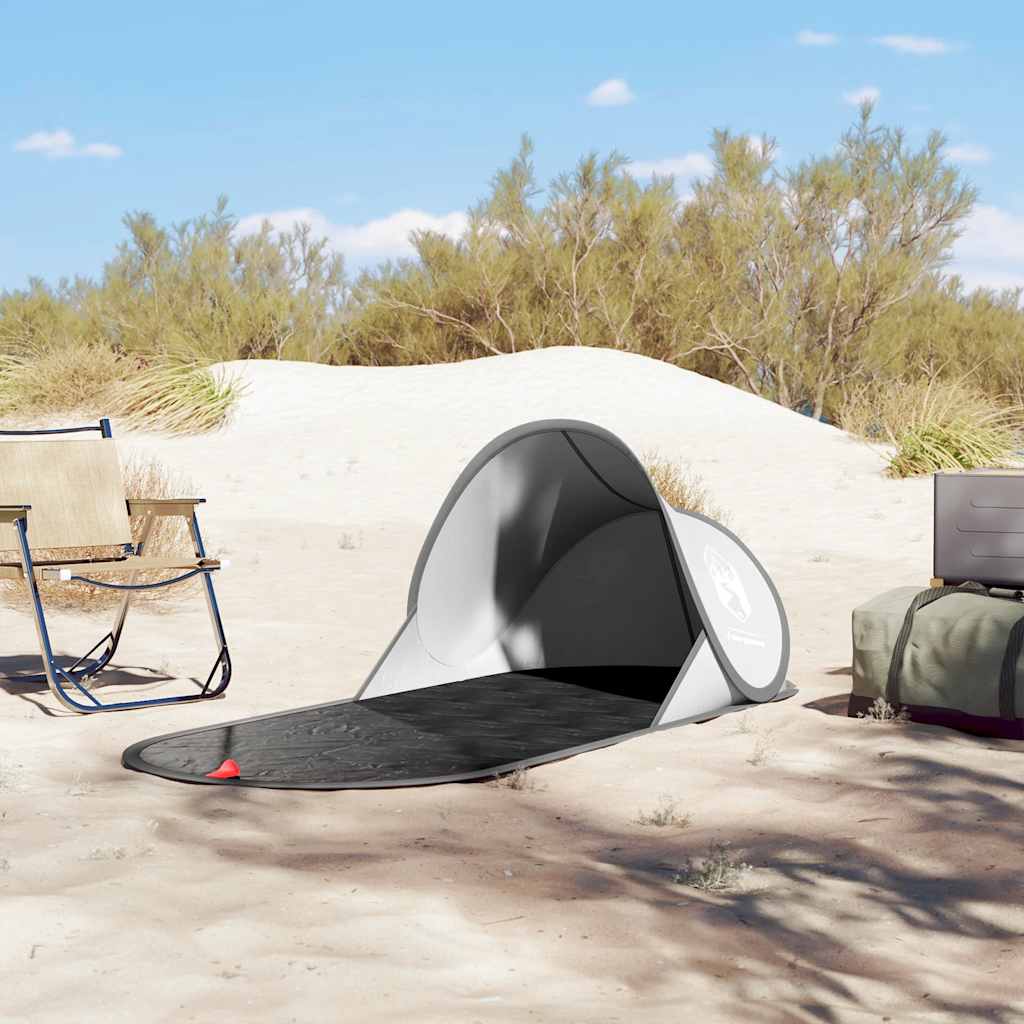 VidaXL Strandzelt, Pop-Up, wasserdicht, Grau