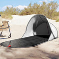 VidaXL Strandzelt, Pop-Up, wasserdicht, Grau