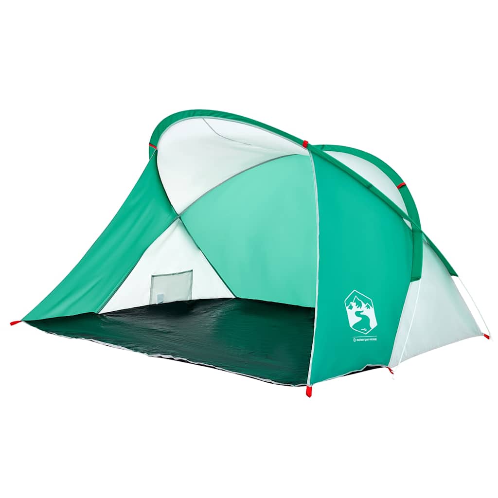 VidaXL Strandzelt für 2 Personen, Pop-Up, wasserdicht, Meeresgrün