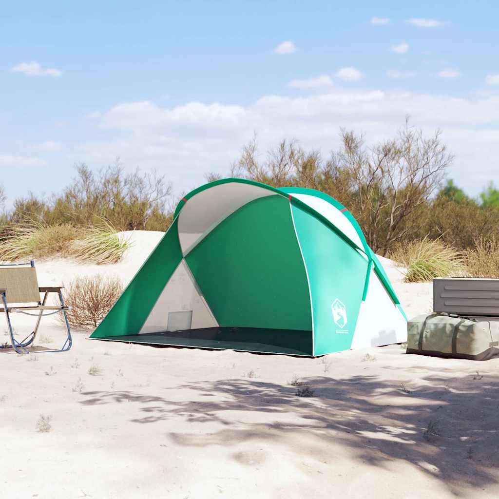 VidaXL Strandzelt für 2 Personen, Pop-Up, wasserdicht, Meeresgrün