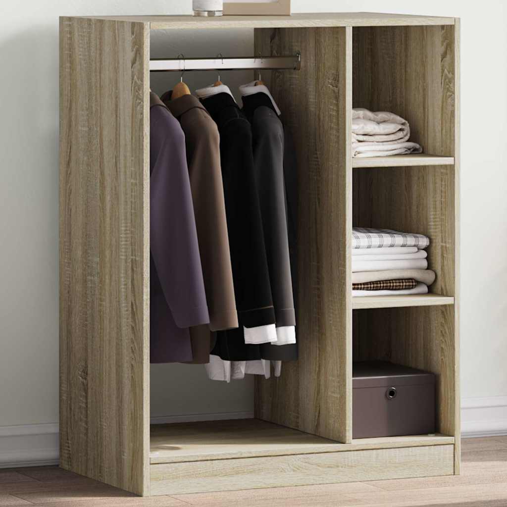 VidaXL Kledingkast 77x48x102 cm bewerkt hout sonoma eikenkleurig