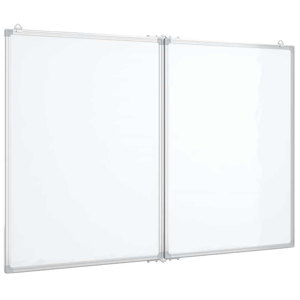 VidaXL Whiteboard, magnetisch, faltbar, 120 x 80 x 1,7 cm, Aluminium
