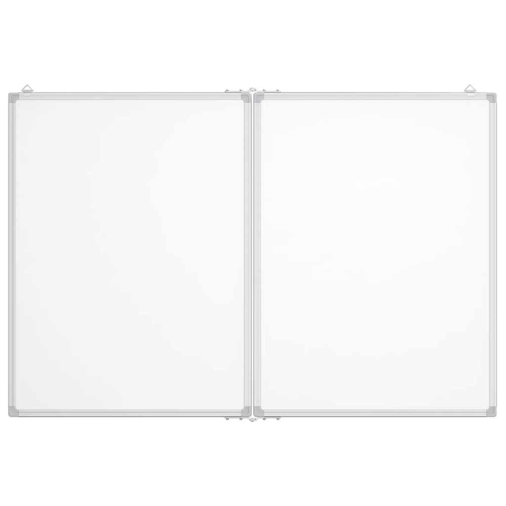 VidaXL Whiteboard, magnetisch, faltbar, 120 x 80 x 1,7 cm, Aluminium