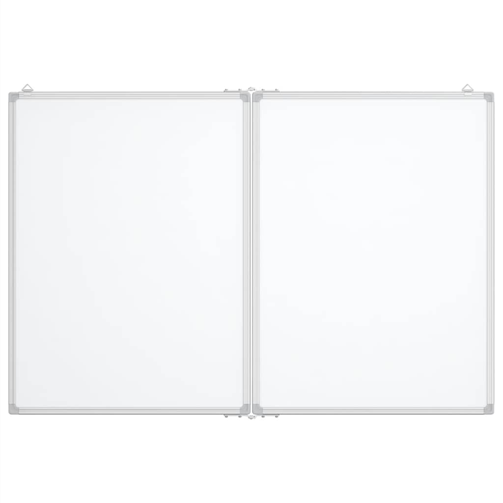 Vidaxl whiteboard magnetisch inklapbaar 120x100x1,7 cm aluminium