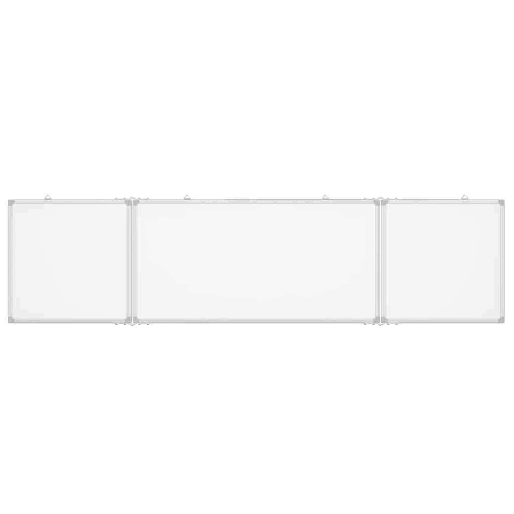 Vidaxl whiteboard magnetisch inklapbaar 200x50x1,7 cm aluminium