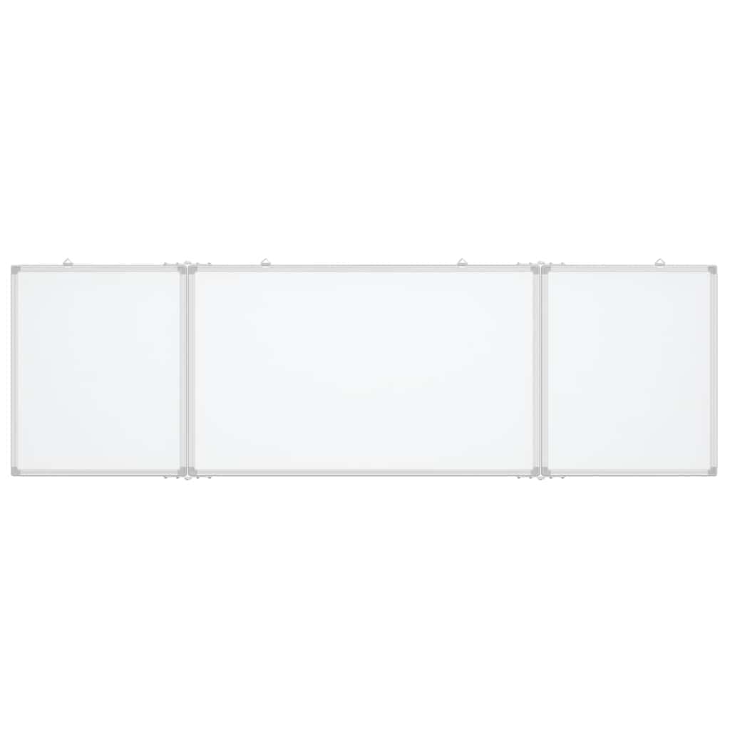 Vidaxl whiteboard magnetisch inklapbaar 200x60x1,7 cm aluminium