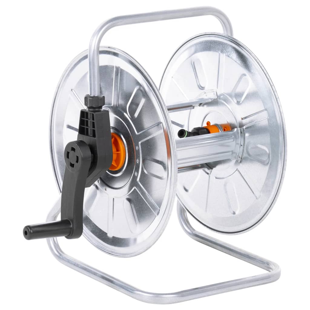 VidaXL Schlauchtrommel für 50 m Schlauch, 1/2-Zoll-Schlauch, Wandmontage, Stahl