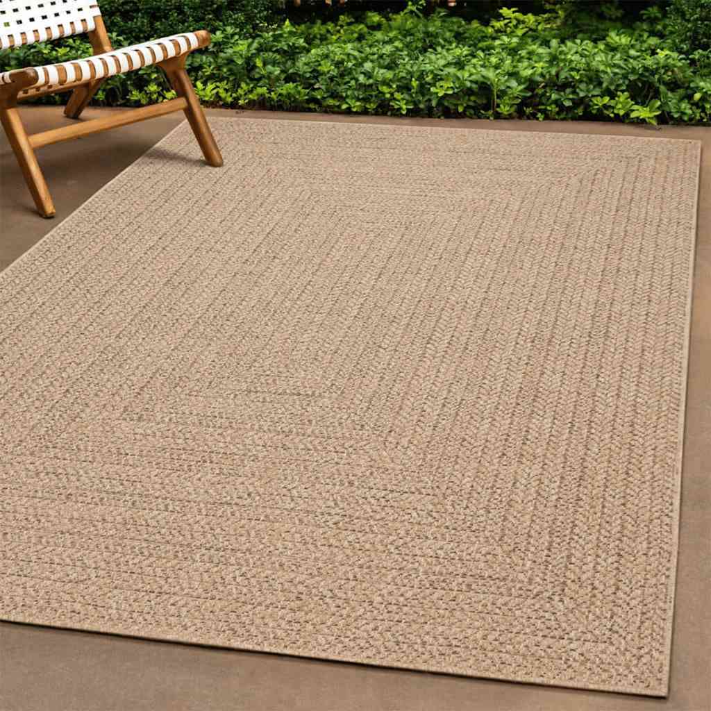 Vidaxl vloerkleed zizur binnen en buiten 80x200 cm jute look
