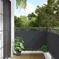 Vidaxl balkonscherm 500x75 cm pvc antracietkleurig