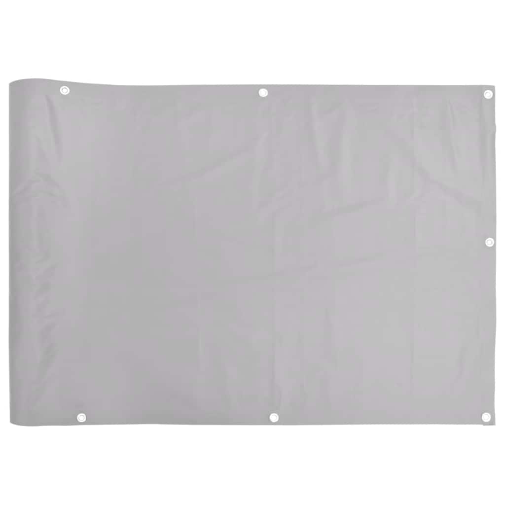 Vidaxl balkonscherm 300x75 cm pvc grijs